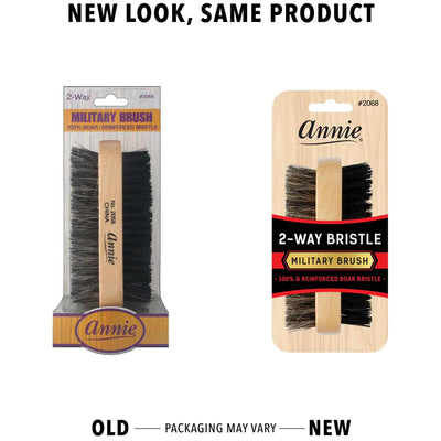 Annie Boar Reinforced Bristle 2 Way Military Brush 2068