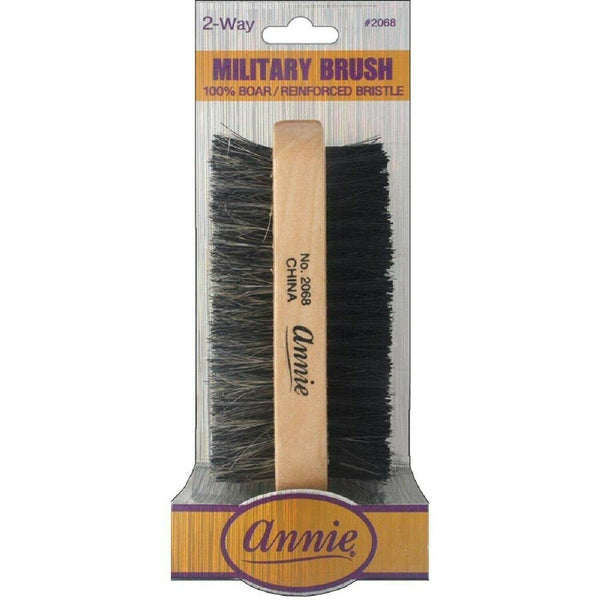 Annie Boar Reinforced Bristle 2 Way Military Brush 2068