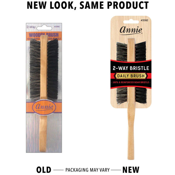 Annie Boar Reinforced Bristle 2 Way Wooden 5 Row Soft and Hard Brush 2092