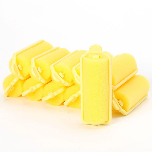 Annie Foam Rollers Medium 12 Count Yellow 1052 - Afro Hair Boutique