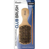 Annie Hard Wood Club Boar Bristle Brush With Comb 7In 2117
