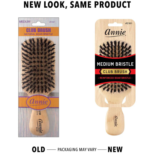 Annie Natural Boar Bristle Medium Club Brush 2161