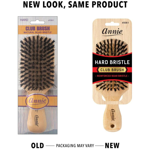 Annie Reinforced Boar & Nylon Bristle Hard Club Brush 2061 - Afro Hair Boutique