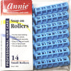 Annie Snap-On Rollers Size Small 14 Count Blue 1001