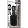 Annie Soft Mini Soft Club Boar Bristle Brush With Comb 4.8In 2114