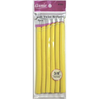 Annie Soft Twist Yellow Rollers 3/8