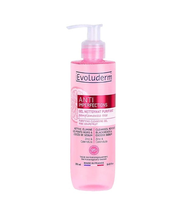 Evoluderm  Anti Imperfection Purifying Cleansing Gel Pink Grapefruit 