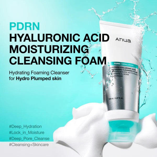 Anua  PDRN Hyaluronic Acid Moisturizing Cleansing Foam