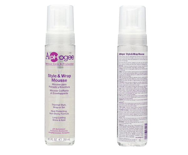 Aphogee Style N Wrap Mousse 251ml - Afro Hair Boutique