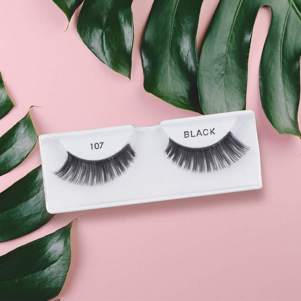 Ardell 100% Human Hair False Fashion/Natural Eye Lashes 107 Black
