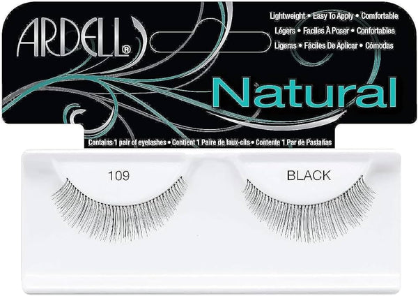 Ardell 100% Human Hair False Fashion/Natural Eye Lashes 109 Black