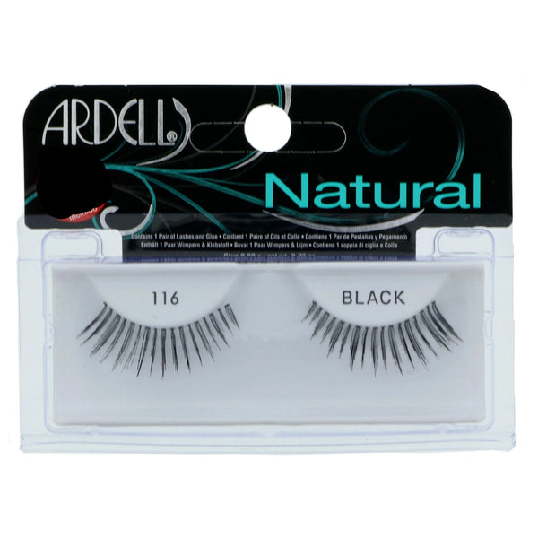 Ardell 100% Human Hair False Fashion/Natural Eye Lashes 116 Black