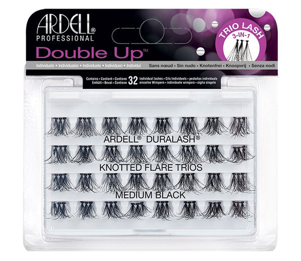 Ardell Double Up 3 In 1 Knotted Lash Medium Black - Afro Hair Boutique