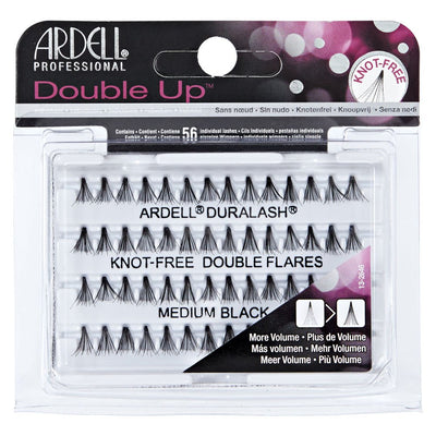 Ardell Double Up Knot Free Double Flares Lashes Medium Black