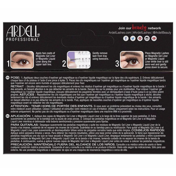 Ardell Magnetic Individual Lashes Tapered Tip Mix Length Short Medium Long Black