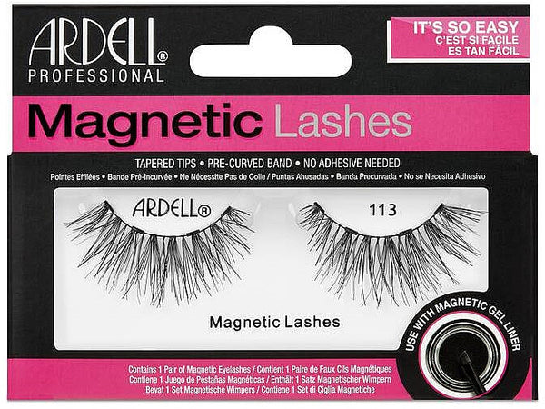 Ardell Magnetic Lashes False Eyelashes Tapered Tips BLack 113