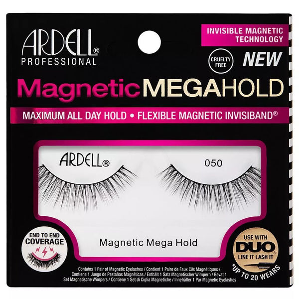 Ardell Magnetic Mega Hold Lashes Flexible False Eyelashes Reusable 050 - Afro Hair Boutique