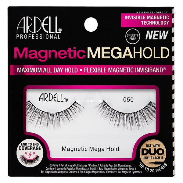 Ardell Magnetic Mega Hold Lashes Flexible False Eyelashes Reusable 050 - Afro Hair Boutique