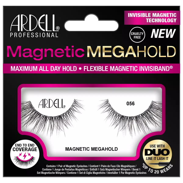Ardell Magnetic Mega Hold Lashes Flexible False Eyelashes Reusable 056 - Afro Hair Boutique