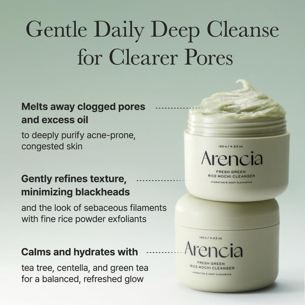 Arencia  Fresh Green Rice Mochi Cleanser