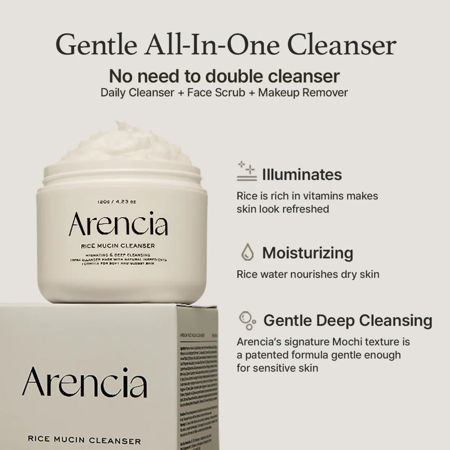 Arencia  Rice Mucin Cleanser
