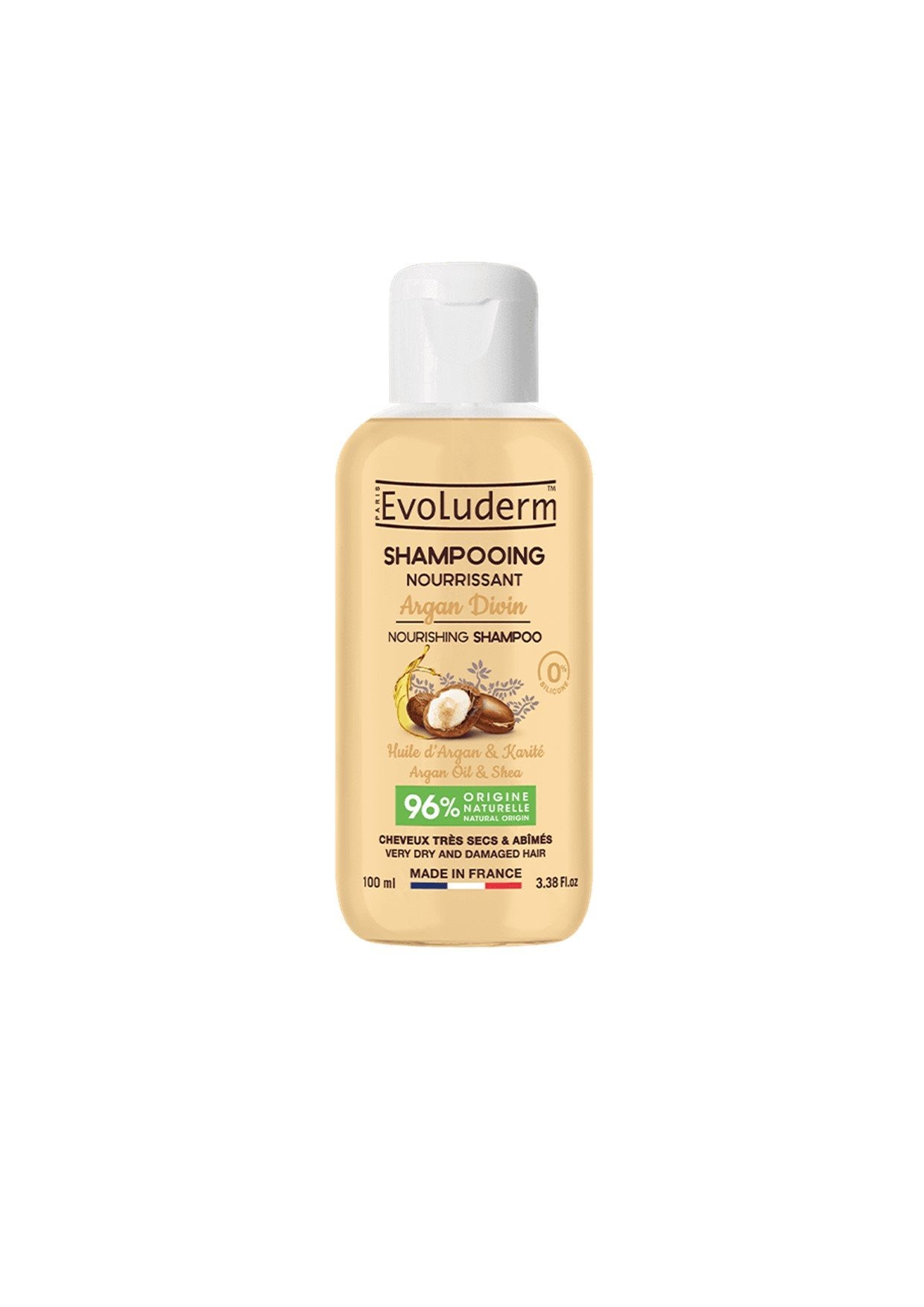 Evoluderm Argan Divin Nourishing Shampoo 100ml / 400ml