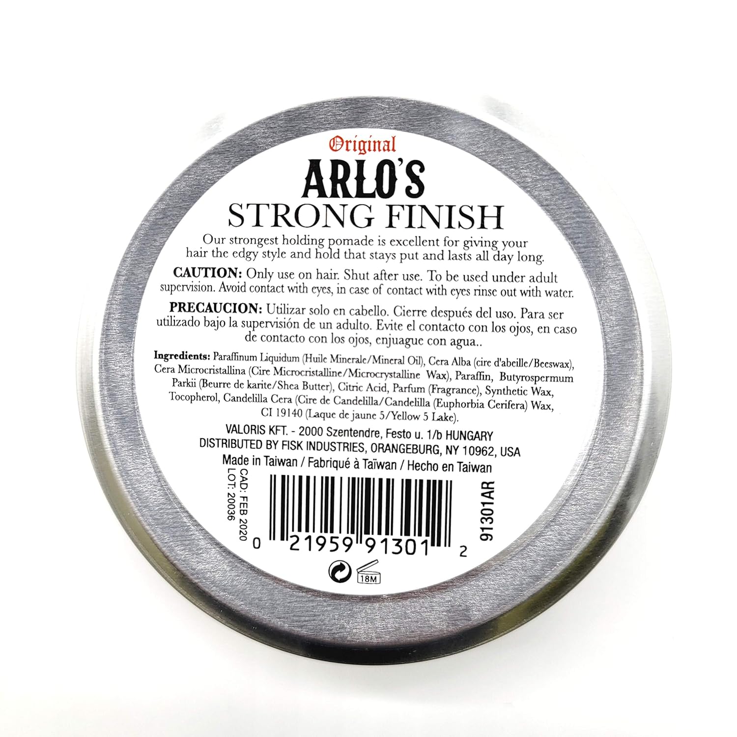Arlos  Hair Styling Pomade For Strong Hold