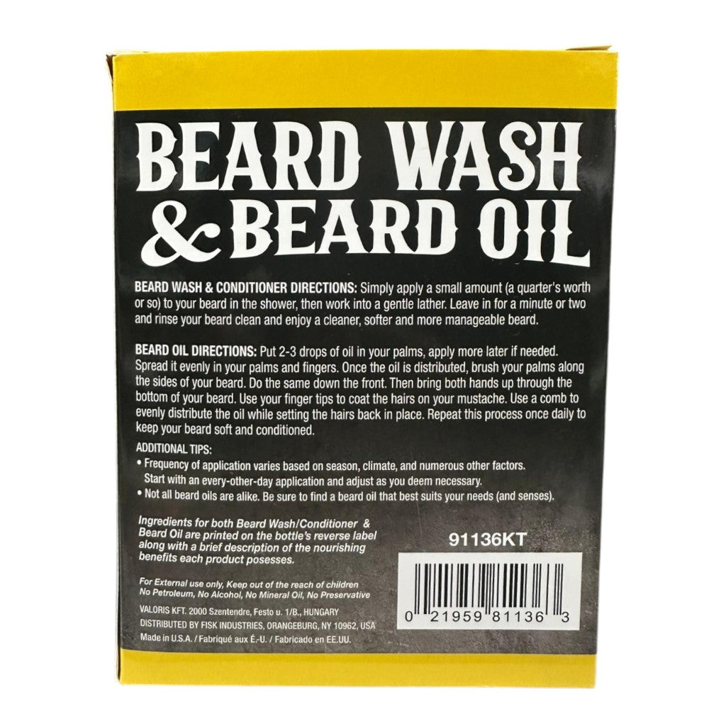 Arlos  Pro Growth Beard Wash Beard Oil Kit