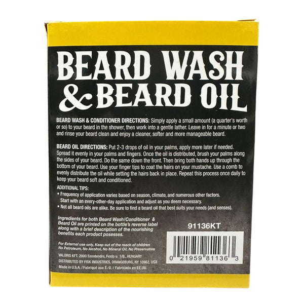 Arlos  Pro Growth Beard Wash Beard Oil Kit