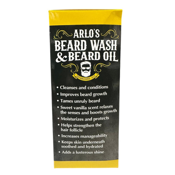 Arlos  Pro Growth Beard Wash Beard Oil Kit