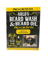 Arlos Pro Growth Beard Wash Beard Oil Kit