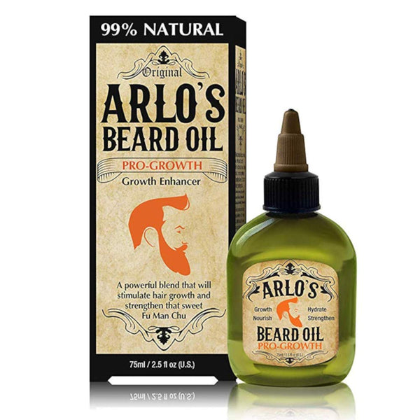 Arlos Natural Original Pro Growth Beard Oil Growth Enhancer 75ml