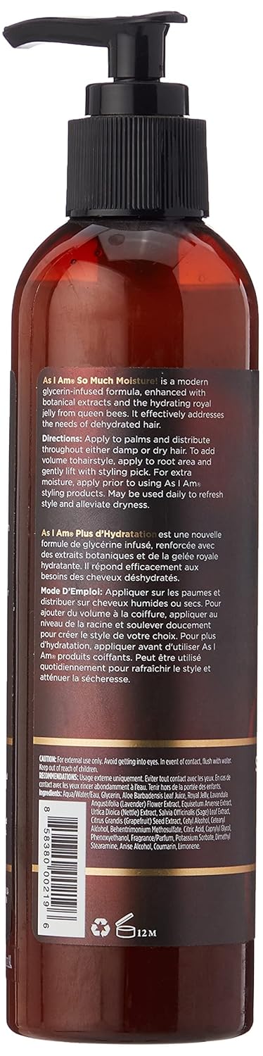 As I Am Beautiful Coils And Curls So Much Moisture Hydrating Lotion 237ml - Afro Hair Boutique