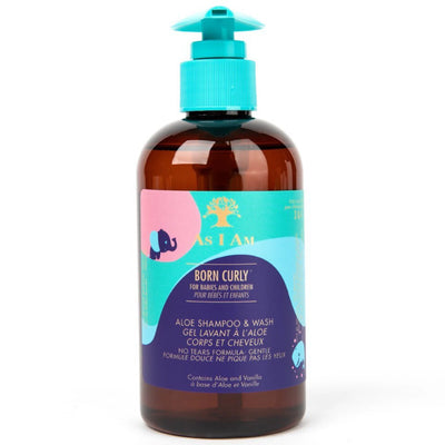 As I Am Born Curly Aloe Shampoo & Wash - 240ml