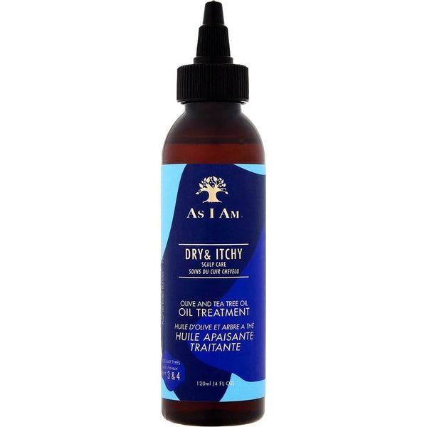 As I Am Dry And Itchy Scalp Care Olive And Tea Tree Oil Treatment 120ml - Afro Hair Boutique