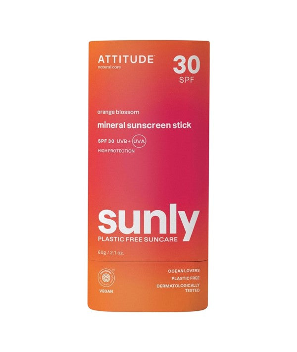 Attitude  Sunly Orange Blossom Mineral Sunscreen Stick SPF30
