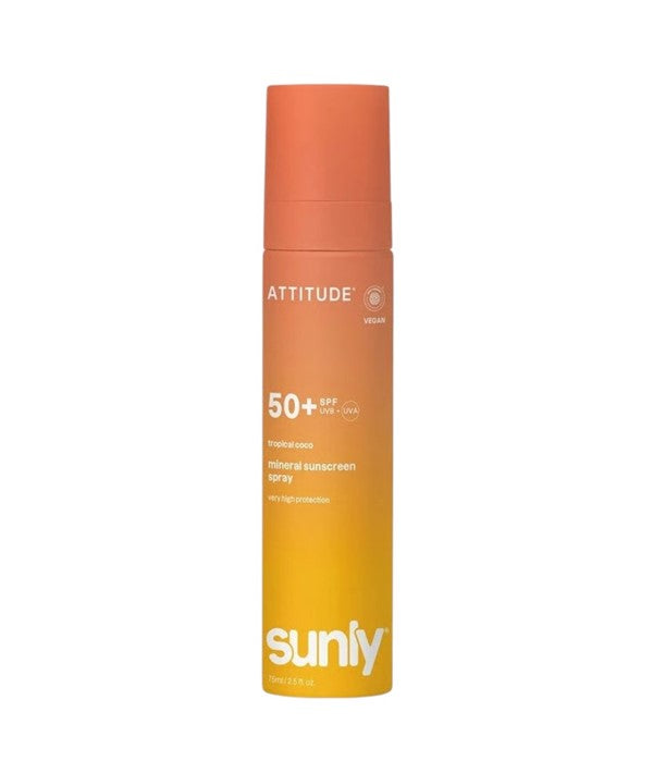 Attitude  Sunly Tropical Coco Mineral Sunscreen Spray SPF50