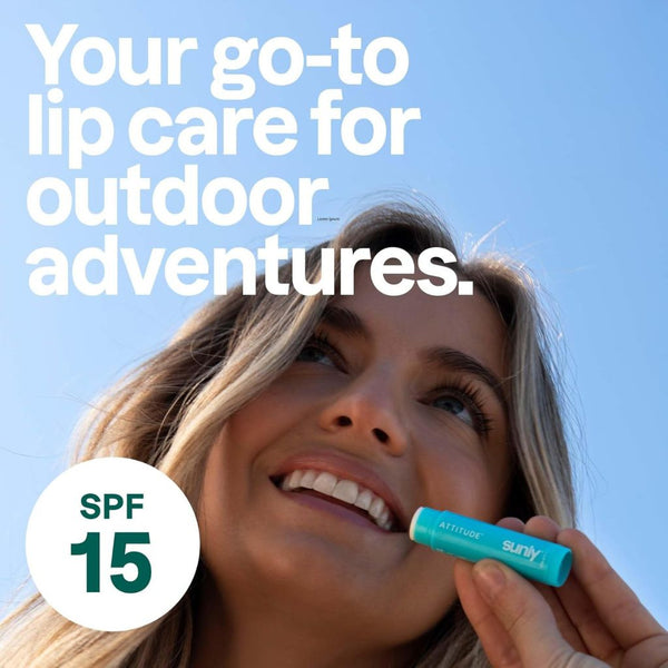 Attitude  Sunly Unscented Medium Protection Lip Balm SPF15