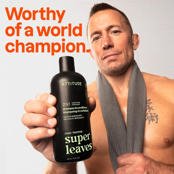 Attitude  Super Leaves 2 N 1 Fortifying Shampoo And Conditioner
