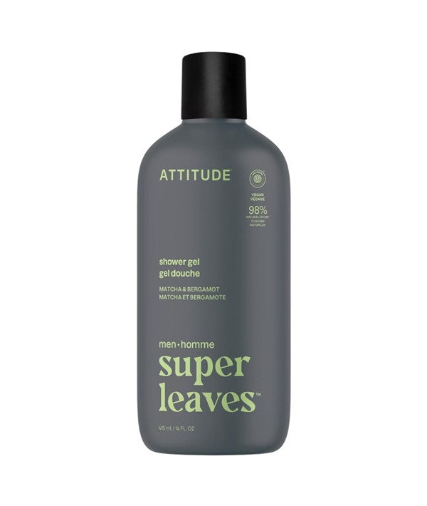 Attitude  Super Leaves Men Matcha And Bergamot Shower Gel