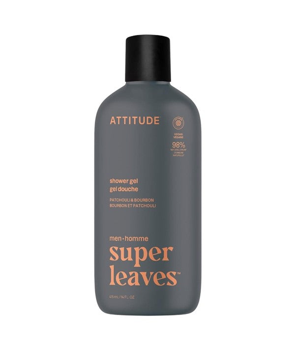 Attitude  Super Leaves Men Patchouli And Bourbon Shower Gel