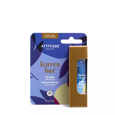 Attitude Plastic-Free Unscented Lip Balm Enriched With Olive Oil 8.5g