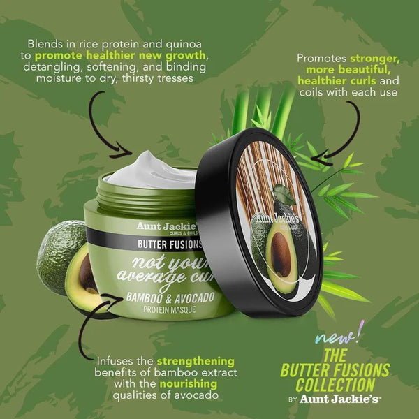 Aunt Jackie's Butter Fusions Not Your Average Curl Protein Masque 227g - Afro Hair Boutique