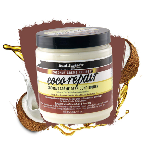 Aunt Jackie's Coco Repair Coconut Creme Deep Conditioner 426g - Afro Hair Boutique