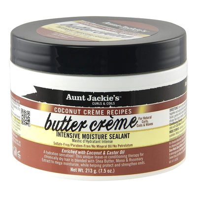 Aunt Jackie's Coconut Creme Recipes Intensive Moisture Sealant Butter Cream 213g