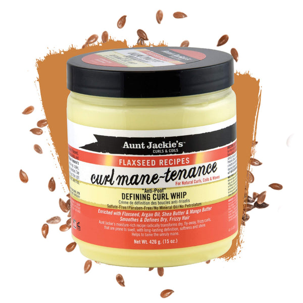 Aunt Jackie's Flaxseed Recipes Curl Mane-Tenance Defining Curl Whip 426g - Afro Hair Boutique