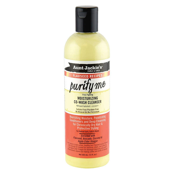 Aunt Jackie's Flaxseed Recipes Purify Me Moisturizing Co-Wash Cleanser 355ml - Afro Hair Boutique