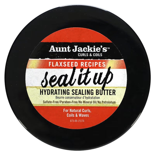 Aunt Jackie's Flaxseed Recipes Seal It Up Hydrating Sealing Butter 213g - Afro Hair Boutique