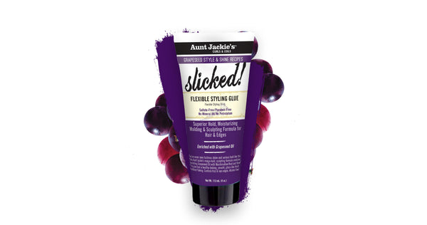 Aunt Jackie's Grapeseed Slicked Flexible Styling Glue 114g - Afro Hair Boutique