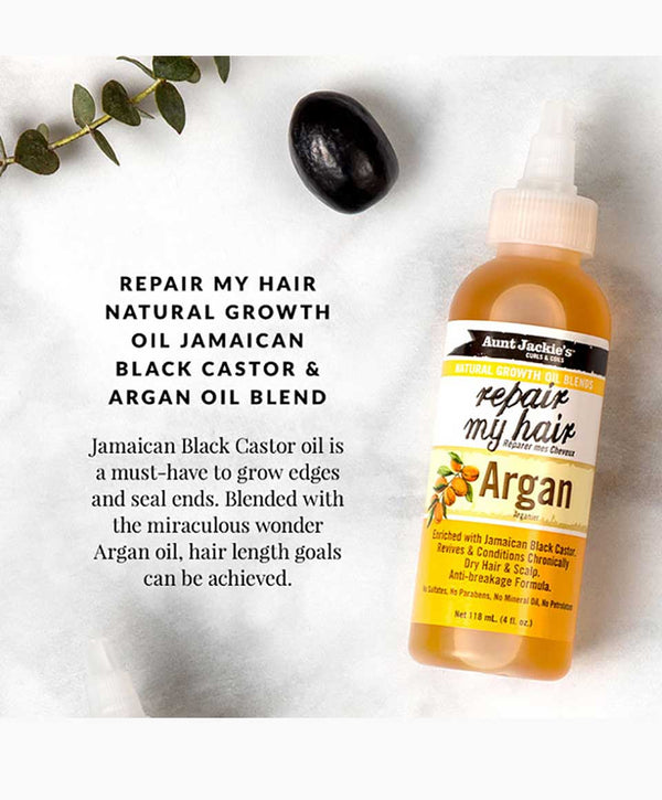 Aunt Jackie's Natural Growth Oil Blends Repair My Hair Argan - Dry Hair & Scalp 118ml